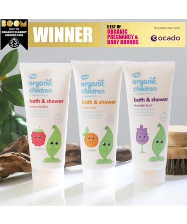 Green People Bio Shower Gel for Children - Lavender Freshness | 200ml Natural SLS & Paraben-Free Body Wash | Vegan & Gentle on Sensitive Skin | 1 Pack - Buy Online on GoSupps.com