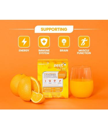 Revive Active Zest Active | 25 Active Ingredients in One Daily Sachet | 30 Day Supply | Supports Energy Immune System Brain & Muscle Function - Buy Online on GoSupps.com