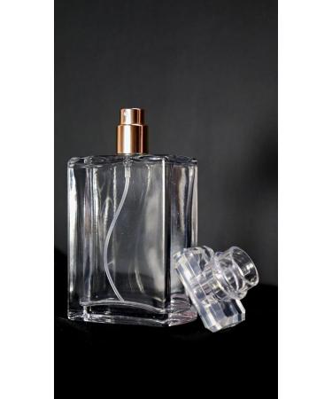 50ml Empty Rectangular Glass Perfume Bottle with Atomizer - Ideal for Travel & DIY Fragrances | International Shipping Available - Buy Online on GoSupps.com