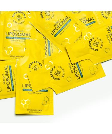 Beekeeper's Naturals Liposomal Vitamin C + Propolis | Immune Support 12 Ct - Buy Online on GoSupps.com