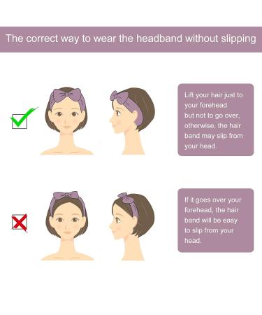 Kinhwa Microfiber Hair Bands for Makeup Yoga & Spa - 3 Multicolored Hair Protection Headbands (Purple Light Brown Gray) - Buy Online on GoSupps.com