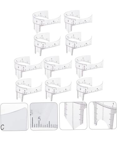 Baluue 20 Pcs Eyebrow Design Ruler Microblading Adhesive Eyebrow Sticker Eyebrow Ruler Tool White Plastic 22x5cmx2pcs Whitex2pcs - Buy Online on GoSupps.com