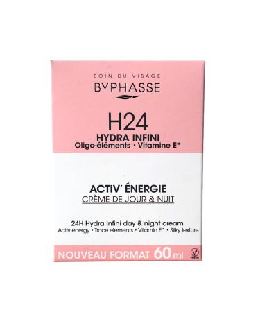 BYPHASSE - Cr me Visage - Hydra infini Activ Energie 24H Jour & Nuit - 50ml