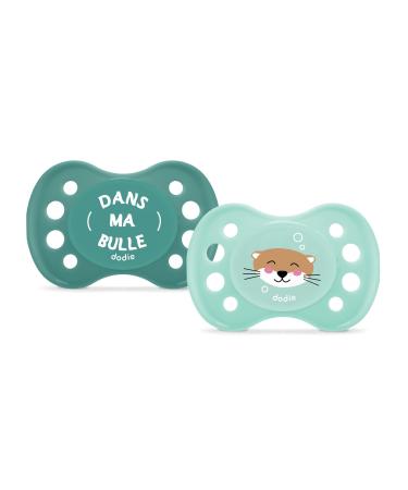 DODIE Pacifiers Anatomical 0-6 Months BPA Free Robust Otter 2 Pack