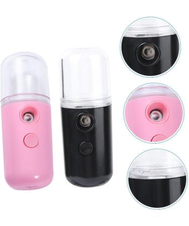 FOMIYES 4 Pcs Spray Hydrating Apparatus Steamer for Face Handheld Facial Sprayer Portable Humidifier Mister 10.5x3.5cmx2pcs Pink Blackx2pcs - Buy Online on GoSupps.com