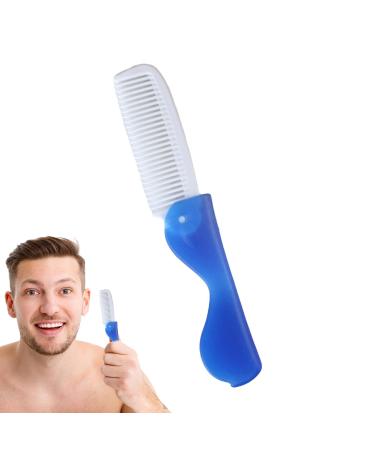 Foldable toothbrush - travel -friendly foldable toothbrush effectively clean teeth adults integrated lid toothbrush for short trips camping hospital stays business trips comb