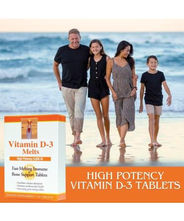 Dr. Newton's Naturals Vitamin D3 Fast-Melting Tablets - 5000 IU (125 mcg) Helps Maintain Healthy Bones and Immune Support - 30 Tablets - Ultimate Absorption High Potency-Manufactured in USA - Buy Online on GoSupps.com