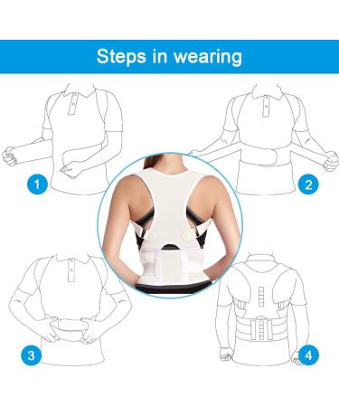 Posture Corrector Clavicle Support Brace - Improve Bad Posture & Back Pain Relief for Men & Women - XL Size - International Shipping - Buy Online on GoSupps.com
