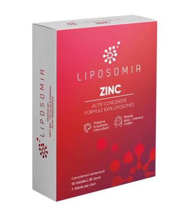 Prescription Nature - ZINC LIPOSOMIA - Immune System & Beauty Skin Supplement - Active Concentrate, Liposome Formula - 30 Capsules