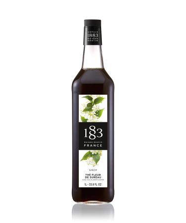 Maison Routin 1883 Iced Tea Elderflower Flavour Syrup 1L Glass Bottle 1 Liter