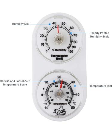 Vivarium Thermometer Hygrometer - Monitor Temperature and Humidity in Reptile Tank Vivarium - Buy Online on GoSupps.com