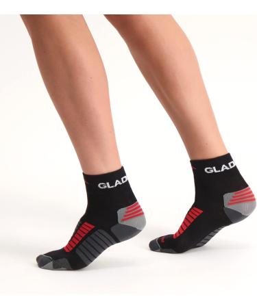 Gladiator Sports Compression Socks - Premium Comfort for Athletes | Available in White & Black - Buy Online on GoSupps.com