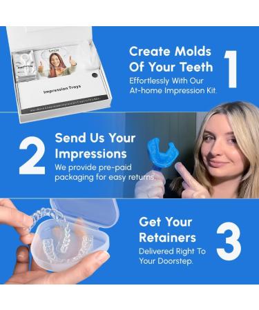 2 Sets of Clear Retainers for Teeth Plastic Retainers for Teeth After Braces Teeth Retainers for Adults & Kids Custom Clear Retainers for Upper & Lower Teeth Teeth Retainers Kit - Buy Online on GoSupps.com