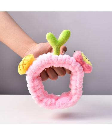 Fruit and Sprout Shape Headbands Extreme Soft & Ultra Absorbent Comfort to Makeup for Facial Hair Band with Multi Color White - Buy Online on GoSupps.com