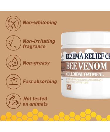 Bee Venom Soothing Cream - Organic Natural Gentle Manuka Honey addeda Soothes Psoriasis Ringworm Jock Itch Rash Dry Skin Feet Hand Whole Body Adults & Children 4 Fl Oz (Pack of 1) - Buy Online on GoSupps.com