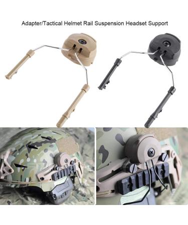 Tactical Helmet Headset Support - 2-Piece Arc Rail Adapter for Peltor ComTac | Durable Plastic & Steel Accessories - Buy Online on GoSupps.com