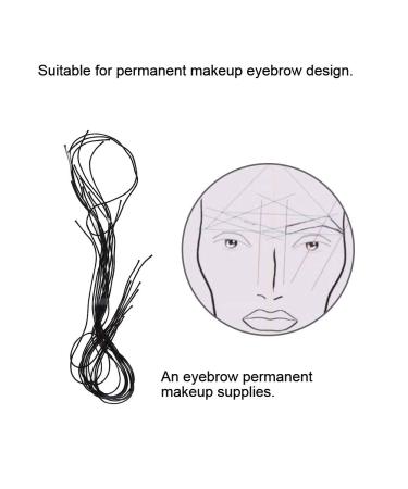 Microblading Eyebrow Ruler Sticker - Precise Line Marker for Perfect Eyebrow Measurement - Buy Online on GoSupps.com