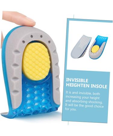 Height Increasing Insoles for Men - Elevate Gym Shoes Comfort with Velvet Cushion - Blue Half Pad Sneakers 11.3x6.3x2.5CM - Buy Online on GoSupps.com