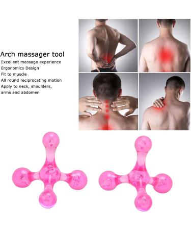 ZJchao Mini Handheld Body Massager - 4 Balls & 2 Pieces for Legs & Arms | Pink - Best International Shipping - Buy Online on GoSupps.com