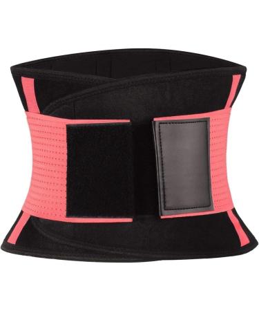 GTHNHD Waist Trainer Back Brace Support Belt Lumbar Support Waist Trainer Lumbar Spine Decompression Waist Cincher Small Pink - Buy Online on GoSupps.com