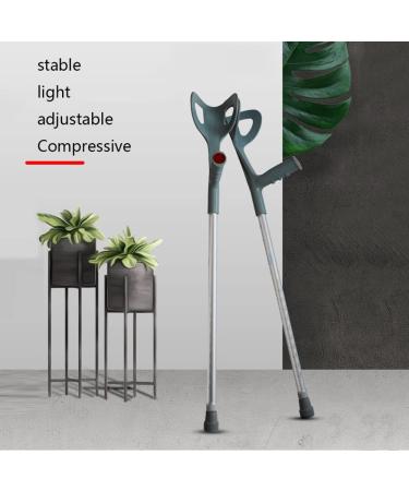 Parten Crutches for Adults Height Adjustable Medical arms Crutch Portable Lightweight Aluminum Alloy Closed-Cuff Walking Stick Decorate Lucky Star Double branch - Buy Online on GoSupps.com