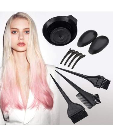 Premium 9-Piece Hair Dye Kit Complete Set with Bowl Brush Gloves & Cape for Salon & Home Use - International Shipping Available - Buy Online on GoSupps.com