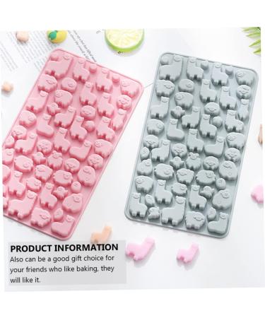 ABOOFAN 2pcs Chocolate Silicone Mold Candle Molds Candy Molds Trays Flavoured Gelatin Silicone Dessert Mold Animal Gummy Molds Roasting Pan Cake Fruit Jelly Silica Gel Christmas - Buy Online on GoSupps.com
