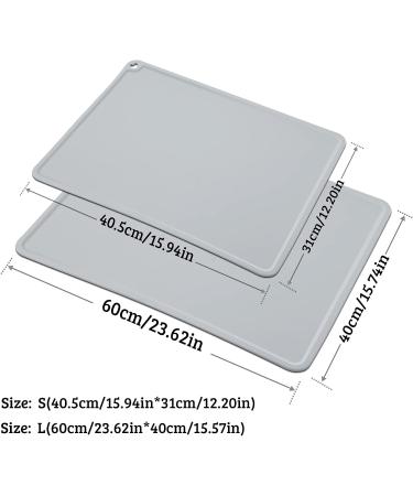 Fullberg Silicone Dog Bowl Pad 60x40 cm | Washable & Slipproof Gray Mat for Dogs & Cats | Waterproof Food Bowl Base for Pets - Buy Online on GoSupps.com