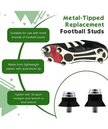 Newfun 24 PCs Screw Caps for Soccer Shoes - Durable Plastic & Aluminum Replacement Caps - Buy Online on GoSupps.com