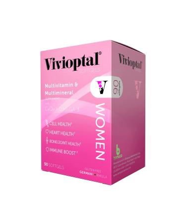 Vivioptal Women 90 Softgels - Multivitamin & Multimineral Supplement - CoQ10 & Omega-3