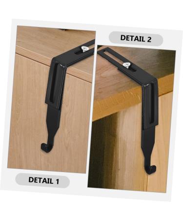 ABOOFAN 2pcs Metal Cabinet Hooks Heavy Duty Clothes Hanger Towel Hooks Metal Hook Wall Hanging Household 8.00X7.00X1.20CM Black - Buy Online on GoSupps.com