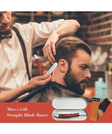 Premium Straight Razors for Men | Complete Straight Edge Shaving Kit with Wooden Handle & Strop | Perfect Gift - Buy Online on GoSupps.com