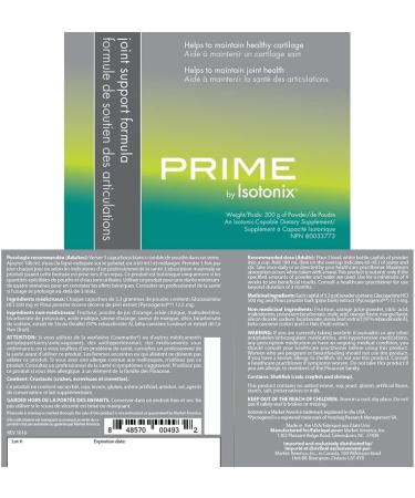 Prime Joint Support Formula by Market America with Glucosamine and Pycnogenol Helps maintain healthy cartilage and helps to maintain joint health - Buy Online on GoSupps.com