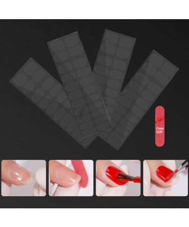 BELLIFFY 10 Sheets Nail Stickers Clear Gel Polish Strips Semi Cured Gel Nail Wraps Transparent Holy Gels Cuticle Clear Nail Gel Coat Pedicure Polish Strips Kit Nailsclear Double Sided Tape - Buy Online on GoSupps.com
