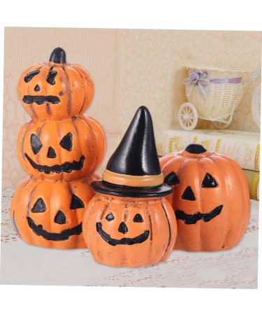 KONTONTY 3pcs Halloween Pumpkin Decoration Mini Pumpkin Decoration Desktop Decor Mini Tombstones Halloween Decorations Clearance Halloween Birthday Decor Ornament Home Decor Miniature Model - Buy Online on GoSupps.com
