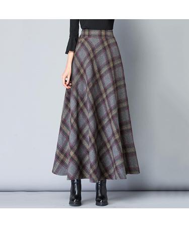 Folding Elegant Boho Mini Skirt for Women | High Waist A-Line Dance Skirt - Dark Gray - Buy Online on GoSupps.com