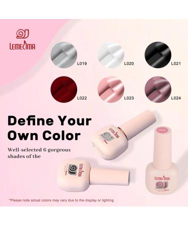Lemecima Gel Nail Polish Starter Kit 6 Colours Soak Off Gel Nail Polish Set with 198W Shell Shape Nail Lamp Glossy & Matte Top and Base Coat Manicure Tools for Beginner - Buy Online on GoSupps.com
