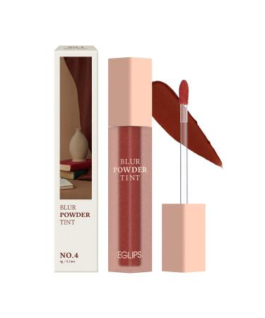 EGLIPS Blur powder tint 04 Molten Brown  4g  0.14oz - lip makeup | lip tint | lip stain | liquid lipstick | lip stain long lasting | matte liquid lipstick | korean lip tint | red lip stain