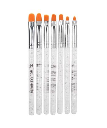 UV Gel Extension Pen Dekaim 7 Pieces Nail Art UV Gel Extension Pen UV Gel Nail Art Brush Manicure Tool