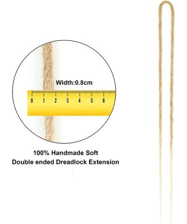 Double Ended 24 Inch 10 Strands Blonde Dreadlock Extensions | Synthetic Crochet Dreads M27/613 Brown to Bleach Blonde - Buy Online on GoSupps.com