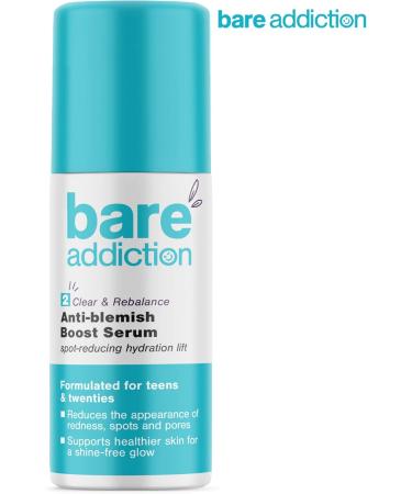 Bare Addiction 30ml Anti Blemish Skincare Boost Serum to Reduce the Appearance of Redness Spots and Pores for Healthy Skin - Buy Online on GoSupps.com