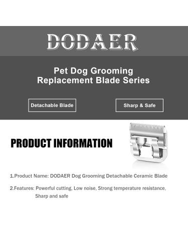 Detachable Pet Dog Grooming Ceramic Blades Compatible with Andis Size-5FC Cut Length 6.3mm 1/4 Compatible with Oster A5 Wahl KM Series Clippers - Buy Online on GoSupps.com