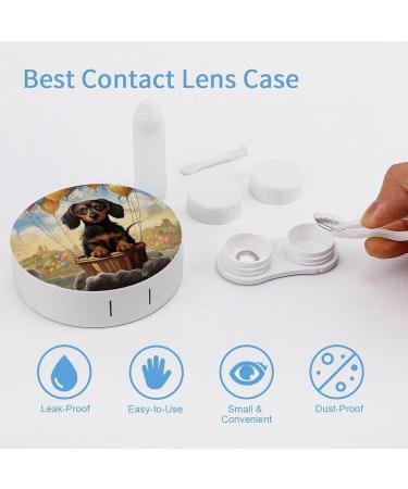 Dachshund Hot Air Balloon Contact Lens Case | Travel Box & Care Accessories - Buy Online on GoSupps.com