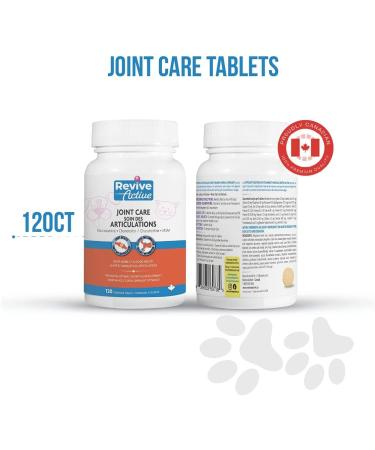 Revive Active Joint Care Tablets for Dogs and Cats 120ct Relieves Inflammation Promotes Optimal Growth and Development Joint Mobility and Good Health. Tablets 120ct - Buy Online on GoSupps.com