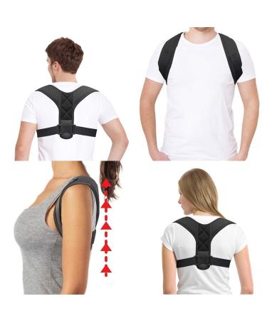Posture Corrector for Men and Women - Posture Support Brace- Back and Shoulder Support- Discreet Back Straightener - Fix Your Slouching Back as You Work