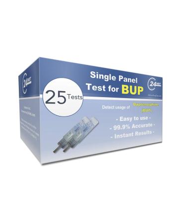 25 Pack Buprenorphine (BUP) Urine Drug Test Strip - Single Panel - Buy Online on GoSupps.com