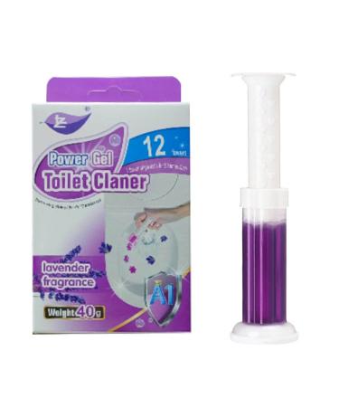 1 x Toilet Gel Toilet Bowl Gel Stamp Fragrance Toilet Cleaner Gel Stamp Kit Air Freshener UwJ912 (Purple One Size) purple one size