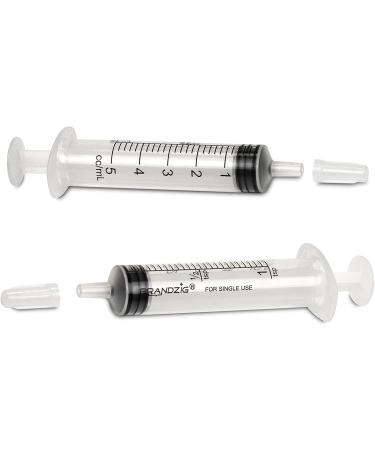 5ml Syringe With Cap (100 Pack) | Oral Dispenser Without Needle  Luer Slip Tip  | Individually Wrapped Medicine Dropper For Infants & Pets - Buy Online on GoSupps.com