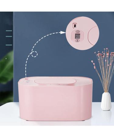 Adjustable Wiping Warmer for Babies - Portable 3 Temperature Modes & USB Dispenser - Ideal for Home & Travel (Pink) - Buy Online on GoSupps.com