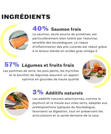 HEY HOLY Beautiful Bulldoggs P t es Grain Free Adult Dog Natural Food 750g x 18 Fresh Salmon Quality Protein - Buy Online on GoSupps.com